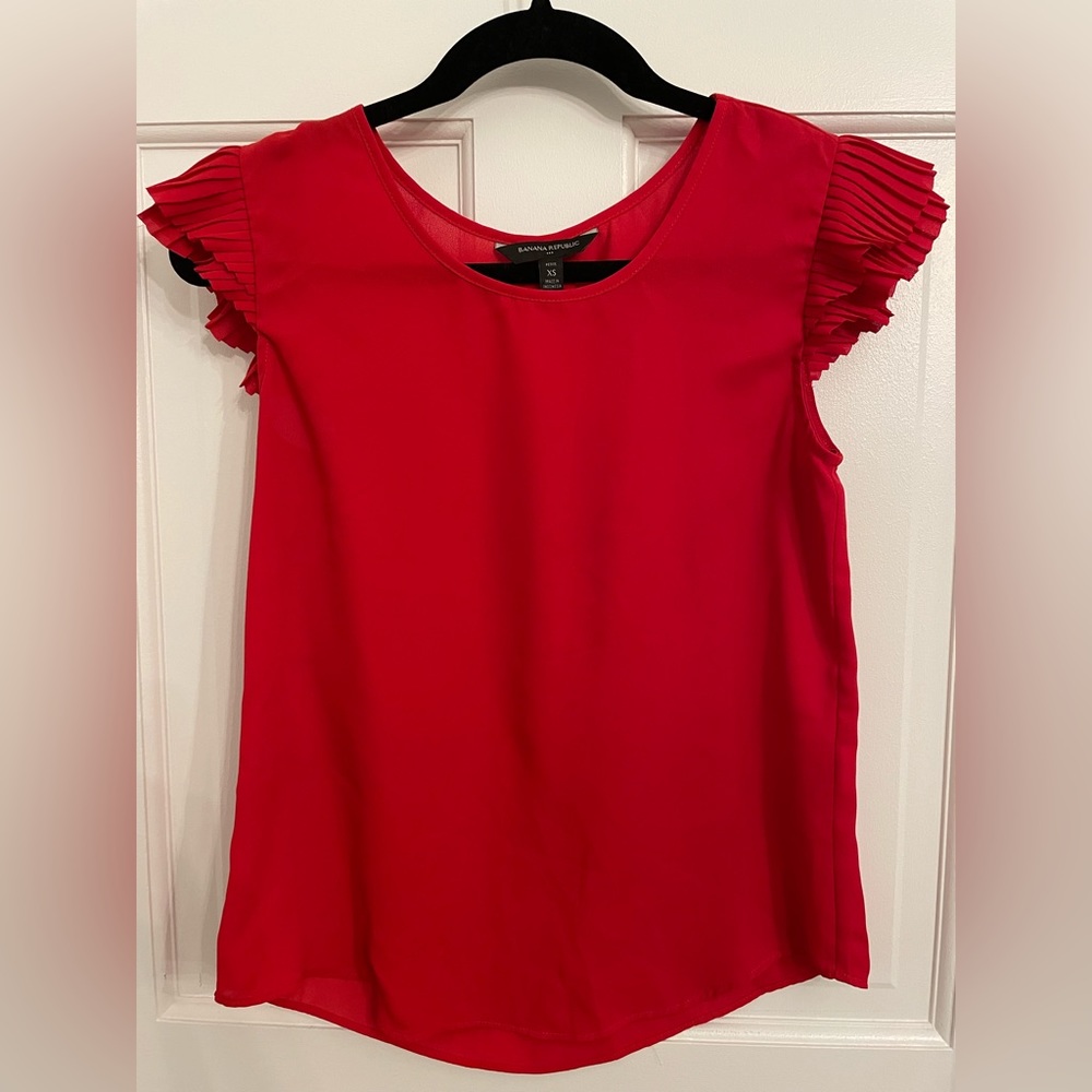 Banana Republic Ruffle Sleeve Top